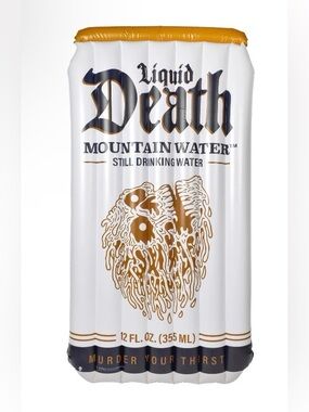 Liquid Death Mountain Water Inflatable Pool Float